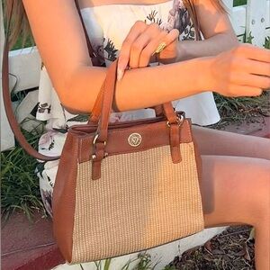 Anne Klein Two Toned Woven Bag